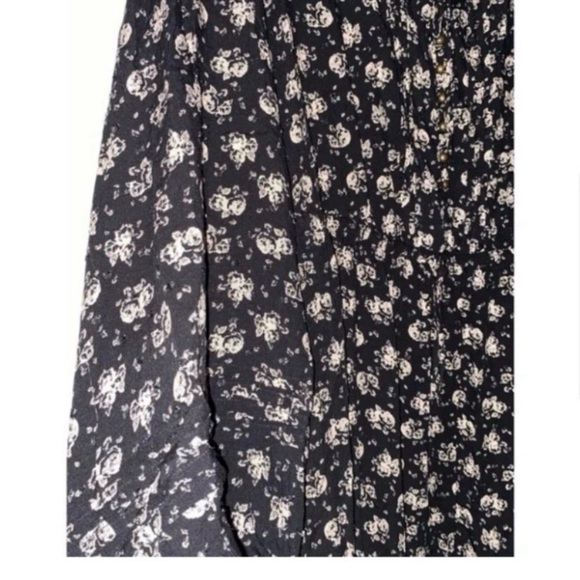 TORRID Black Floral Tiered Midi Dress - Picture 6 of 8